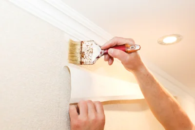 Pose de papier peint au Collet-de-Dèze — revêtements muraux et toiles de verre